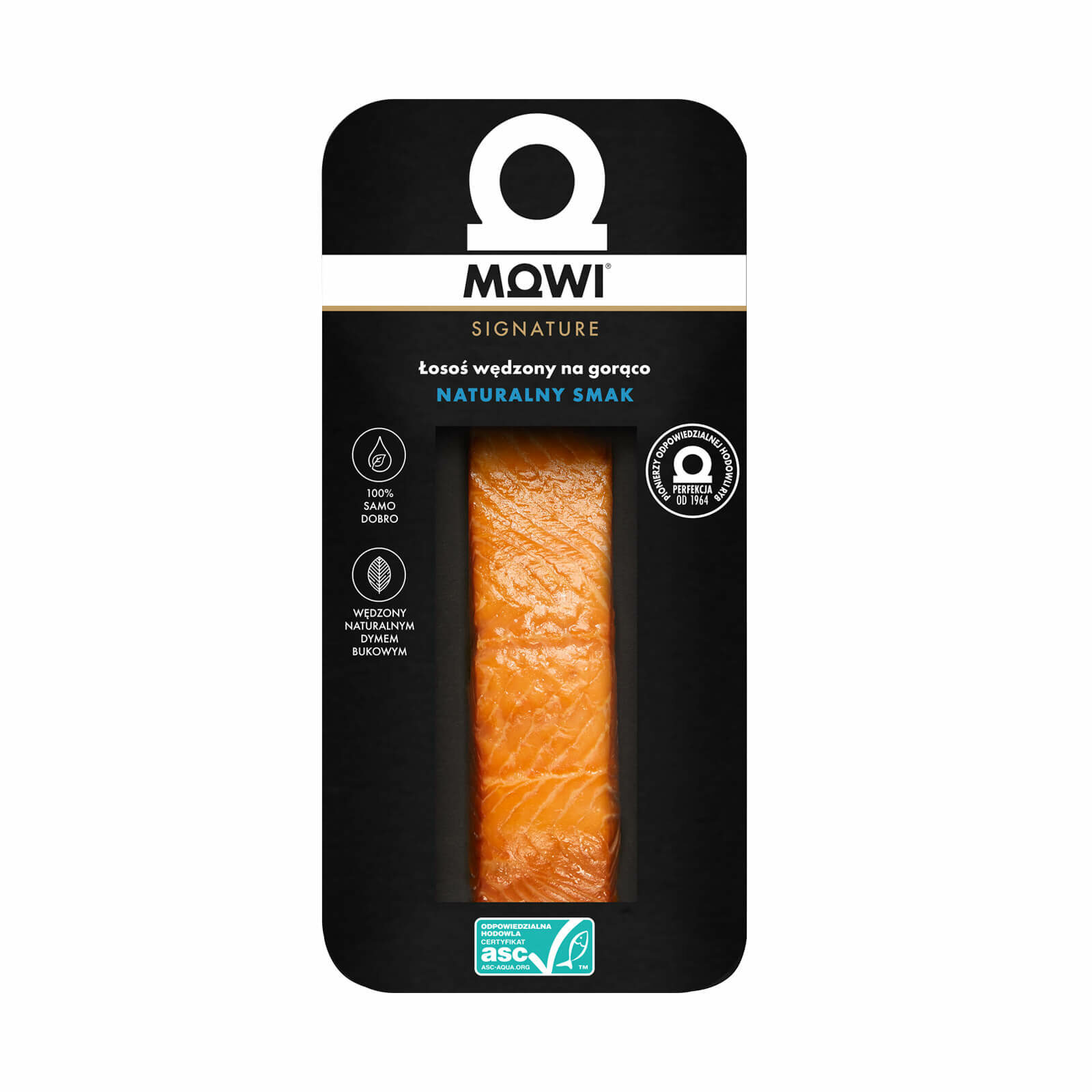 MOWI SIGNATURE Łosoś wędzony na gorąco naturalny