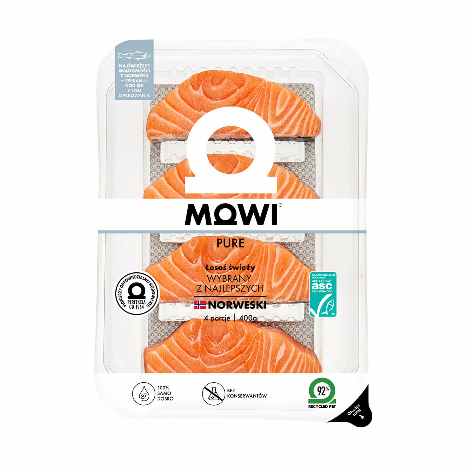 MOWI PURE Świeża porcja 4 szt.