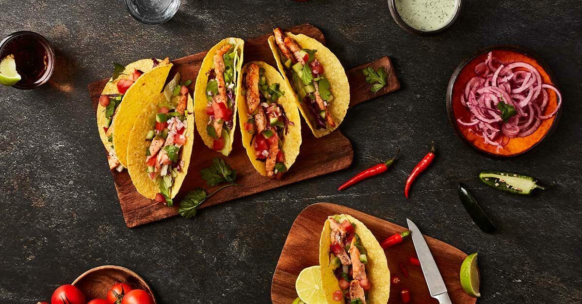 Tacos z łososiem