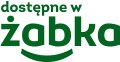Zielone logo z napisem „dostępne w żabka” wraz z charakterystycznym uśmiechem poniżej.